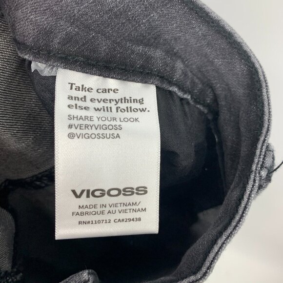 Vigoss Denim Shorts Gray Marley Mid Rise Fray Cuffed NWT - Picture 7 of 7